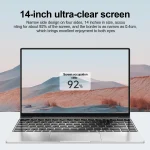 Ultra Slim Laptop 14.1" 16GB RAM 2TB SSD Intel N3700 Gaming PC 1920*1080 Display Office Study Computer PC Windows 11 Pro - Image 2