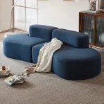 New Special-shaped Cashew Sofa Curved Designer Fabric Small Apartment Living Room Cross-border Vacuum Compression Sofa
